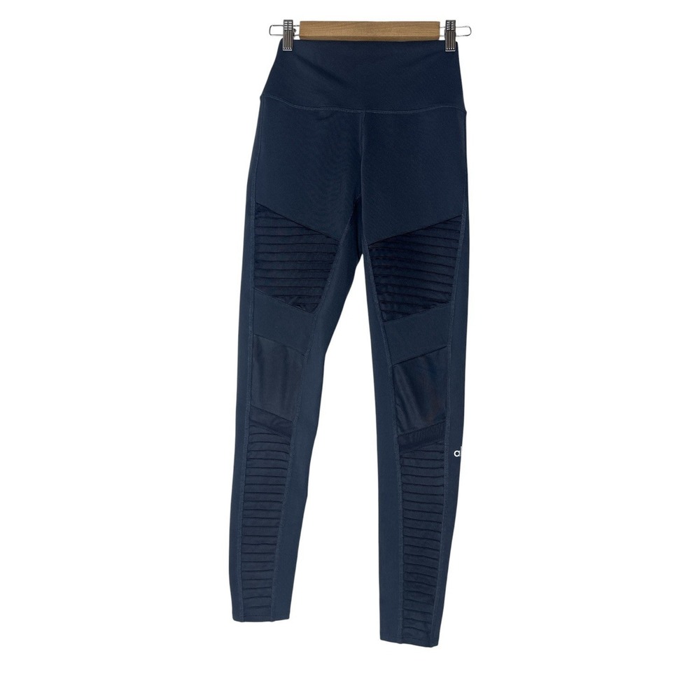 Alo Yoga Moto Legging Women's Small Gray Athrisure Gym Workout